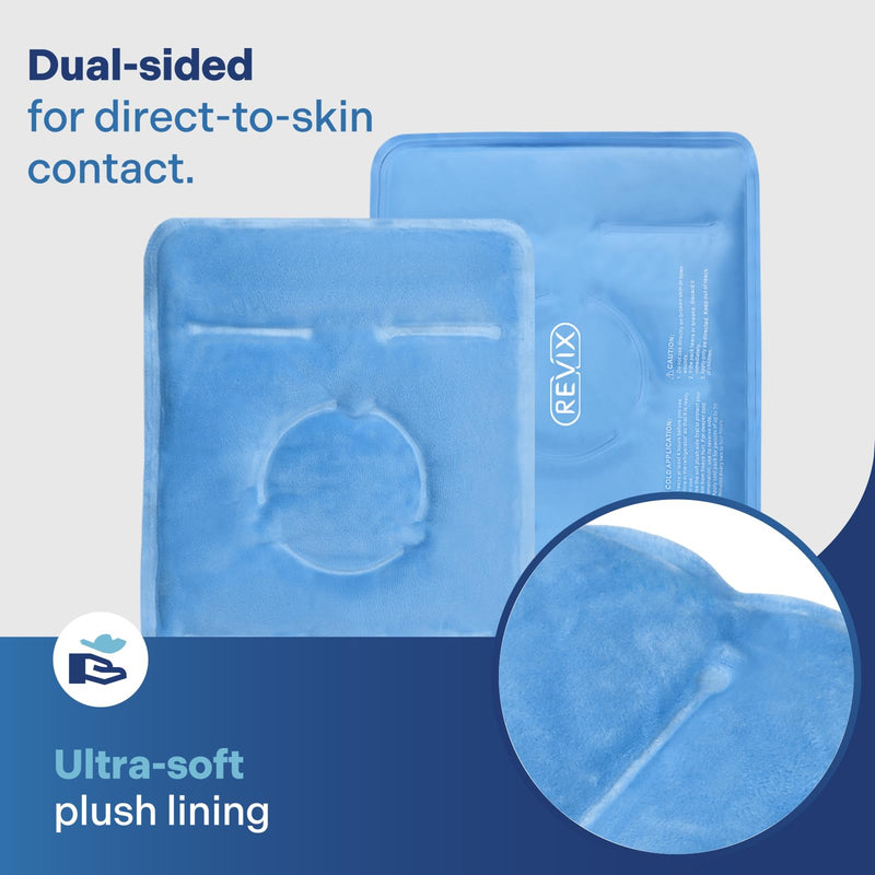 REVIX Ice Pack for Knee Pain Relief, Reusable Gel Ice Wrap for Leg Injuries, Swelling, Knee Replacement Surgery, Cold Compress Therapy for Arthritis, Meniscus Tear and ACL Blue Blue-1 Pack 1 - BeesActive Australia
