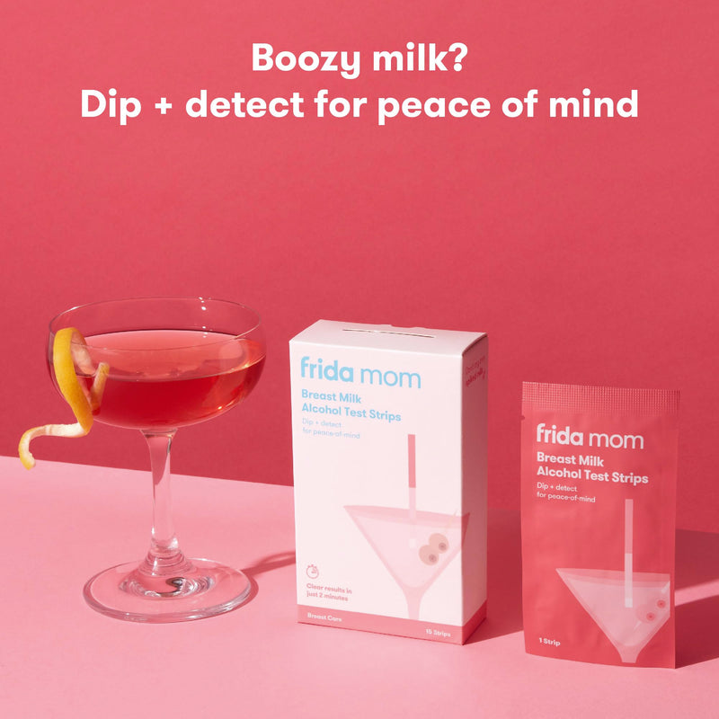 Frida Mom 15ct Breastmilk Alcohol Test Strips, Detects Alcohol in 2 Mintues for Peace of Mind, Use At Home or On The Go Test Strips - BeesActive Australia