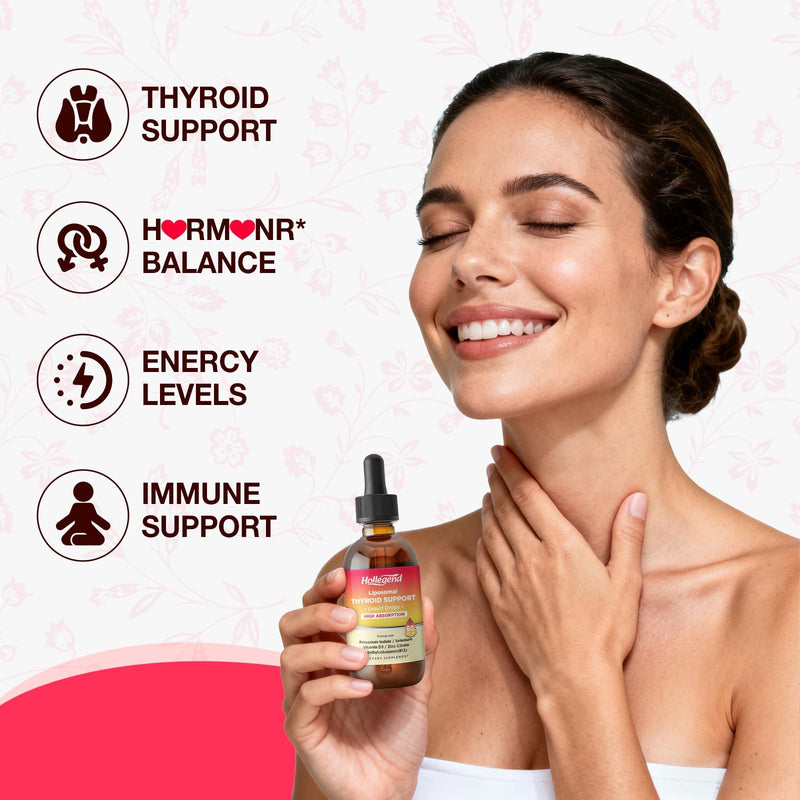 Liposomal Selenium & Iodine Supplement for Women Drops | Selenium & Iodine Supplement, Immune & Overall Support, Vitamin D3 & B12, Zinc Citrate, 60 Servings