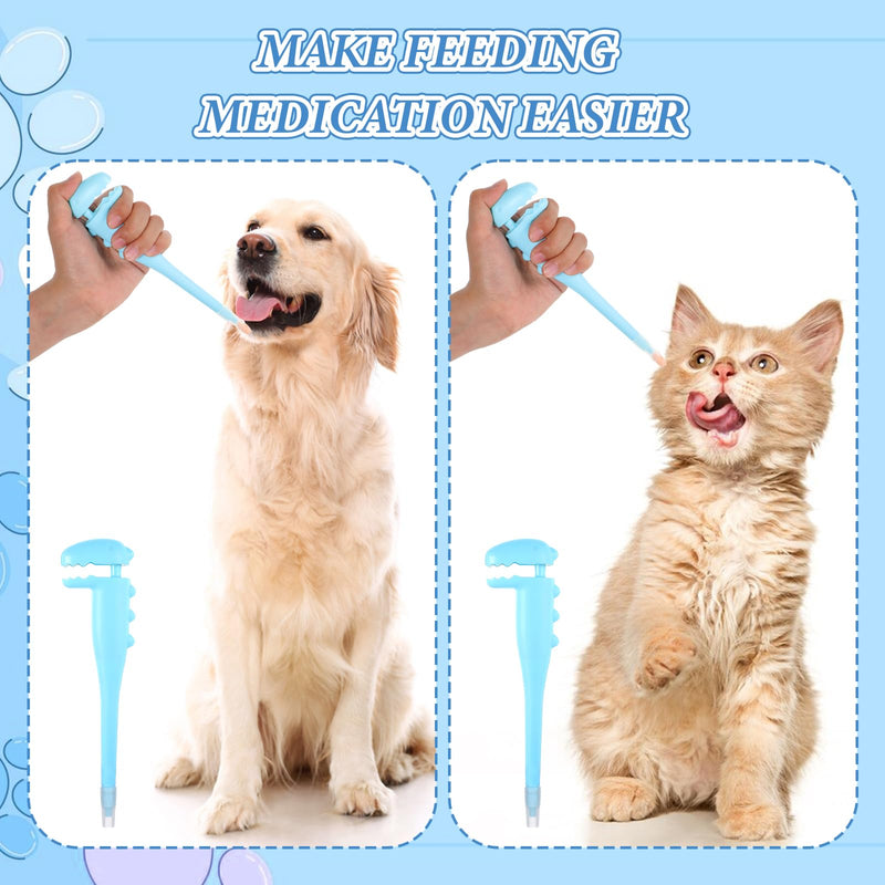 Cat Pill Shooter, Pet Pill Shooter for Cat, Dog Pill Shooter, Cat Tablet Soft Tip Syringe Pet Medical Feeding Dispenser Tool for Small Animals(Blue) Blue - BeesActive Australia