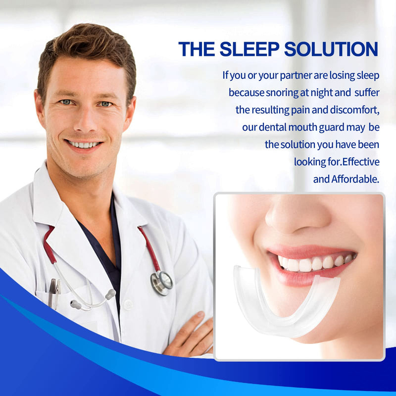 Anti-Snore Device, Anti-Snoring Mouth Guard, Snoring Solution Mouthpiece for Men and Women-J05 Clear L