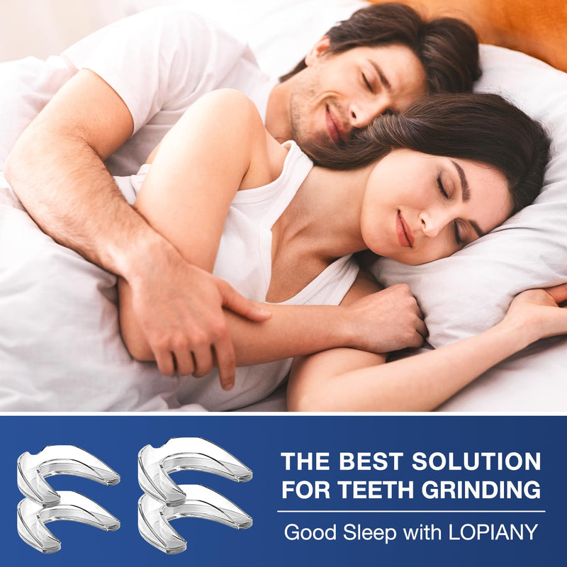 Mouth Guard for Grinding Teeth at Night, Night Guards for Teeth Grinding, Mouthguards for Grinding of Teeth, Bite Guard for Teeth Clenching Nighttime, Mouth Guard for Sleeping, 2 Sizes