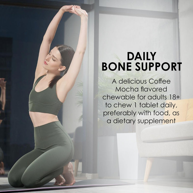 MASON NATURAL Calcium 600 mg with Vitamin D3, 100 Day Supply, Supports Healthy Bones & Normal Muscle Function, Coffee Mocha Flavor, 100 Chewables 100 Count (Pack of 1)