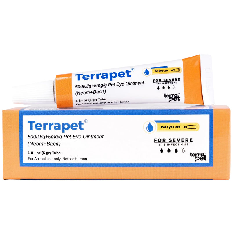 Pet Eye Care Ointment for Dogs, Cats, Cattle, Sheep, Horse, Bird 1/8 oz / 5 gr, 1 Tube