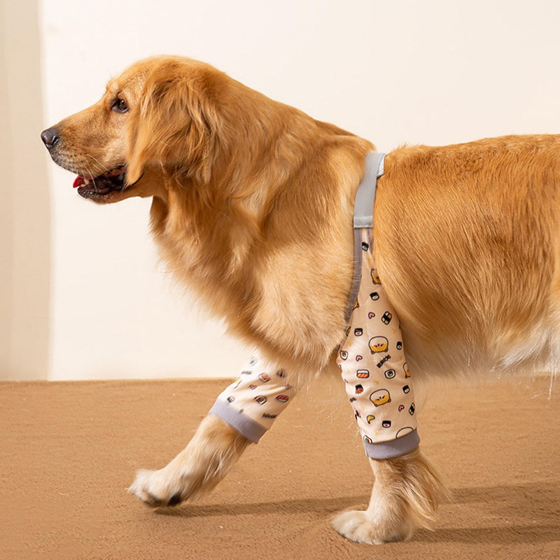 DKDDSSS Recovery Sleeve Dog, Elbow Brace Dog, Elbow Pads for Dogs, Dog Surgery Recovery Sleeve for Front Legs, Knee Brace Osteoarthritis for Dogs (Yellow, XXL) - BeesActive Australia