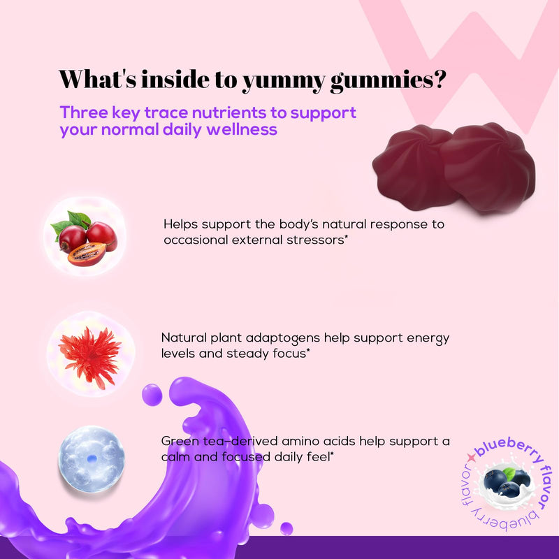 Wondermoon Cortisol Gummies for Women, 7-in-1 Cortisol Reducer, 60 Count | Cortisol Supplement -Stress, Mood, Focus, Sleep Support -Ashwagandha, Rhodiola Rosea, L-Theanine, Magnesium, Blueberry Flavor