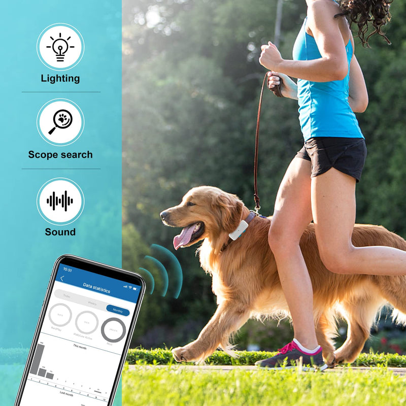 TKMARS 4G GPS Tracker Dog Tracker Dog with Audible and Visual Alarm, SOS Free Applications No Subscription Required, IP66 Waterproof 4G TK911PRO - BeesActive Australia