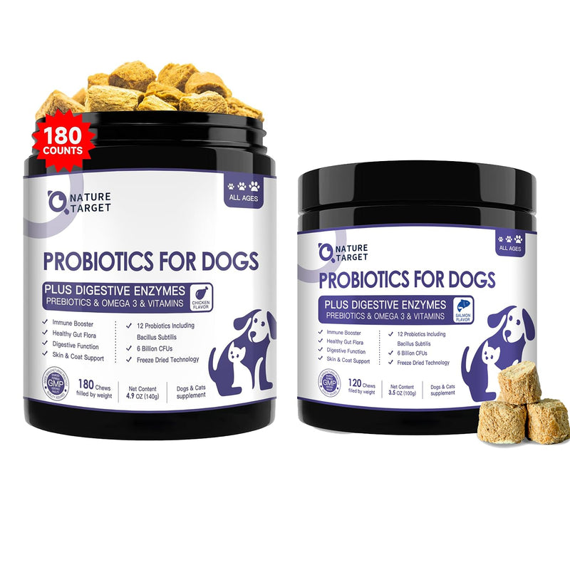 Probiotics for Dogs 180 Chews with Salmon Probiotics for Dogs