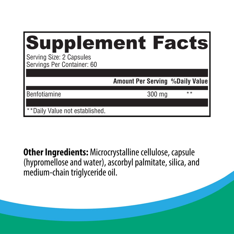 Rootcology by Dr. Izabella Wentz | Benfotiamine | 300mg Benfotiamine Form of Thiamine (Vitamin B1) | 120 Capsules