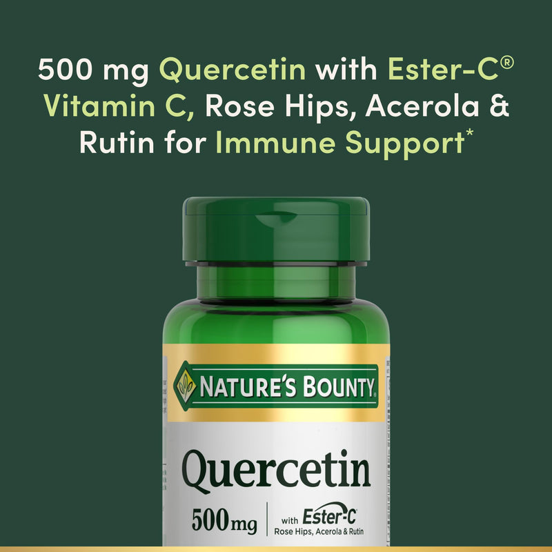Nature's Bounty Quercetin 500mg, 60 Count 60 Count (Pack of 1)