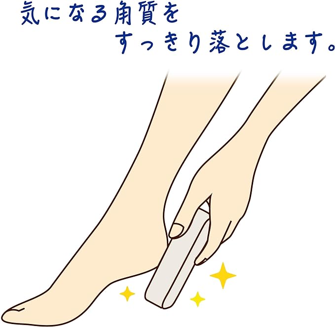 Oe Pumice White Approx. Height 8.5 x Width 2.5 x 17cm Bathmate Exfoliating Heel Refreshing Made in Japan - BeesActive Australia