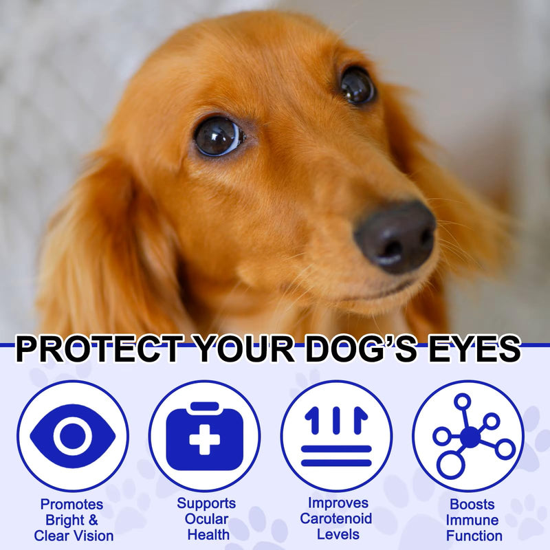 Dog Eye Health Care Supplements, 180 Count, Vision Support with Omega 3 and DHA