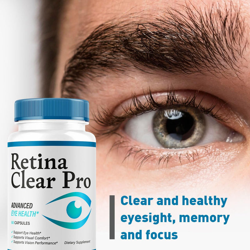 (2 Pack) Retina Clear Pro Capsules - Official Retina Clear Pro Advanced Eye Health Support Pills, Natural RetinaClear Supplement Vitamins Overall Wellness & Support Reviews, 120 Capsules for 2 Months