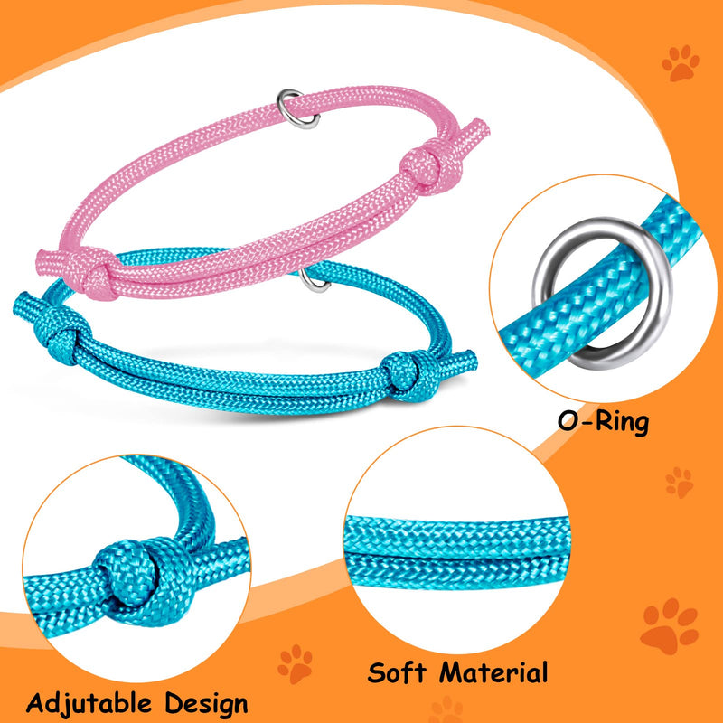 tonyg-p Pack of 12 Puppy ID Collars Puppy Collars Adjustable Soft Puppy Collars with Jump Rings for Newborn Puppies Kittens, 12-20cm - BeesActive Australia