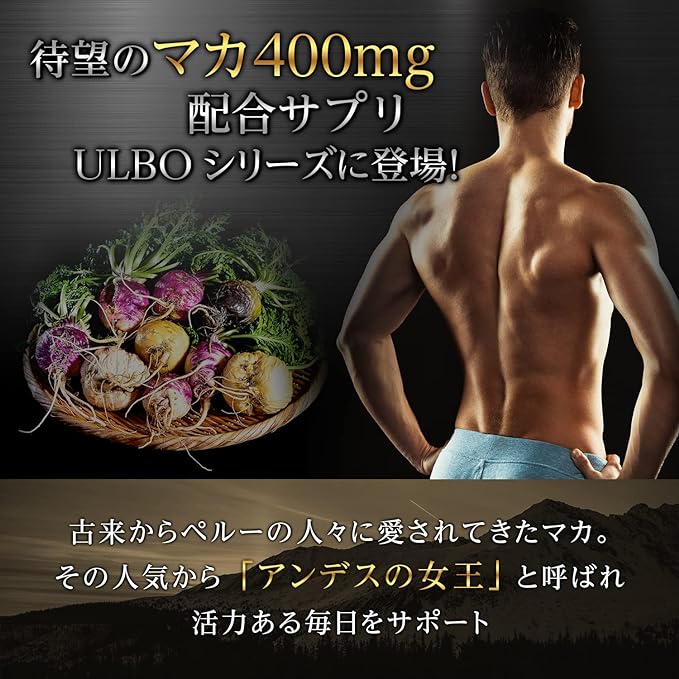 ULBO MACACHARGE2.0 Maca Panax Ginseng Zinc Citrulline Arginine Soft-shelled Turtle Guarana Garlic Nutritional Functional Food 120 Tablets Made in Japan - BeesActive Australia