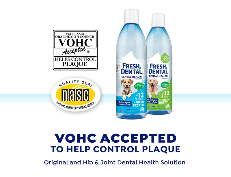 Fresh Dental Dental Health Solution for Dogs, 18oz Dental Formula 18 Fl Oz (Pack of 1) - PawsPlanet Australia