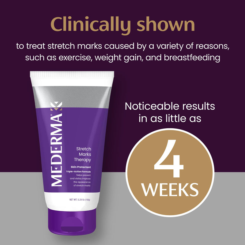 Mederma Stretch Marks Therapy - Prevents & Treats Stretch Marks, Safe for Pregnancy & Breastfeeding, Hydrates & Nourishes Skin, 5.29 oz (150g) - BeesActive Australia