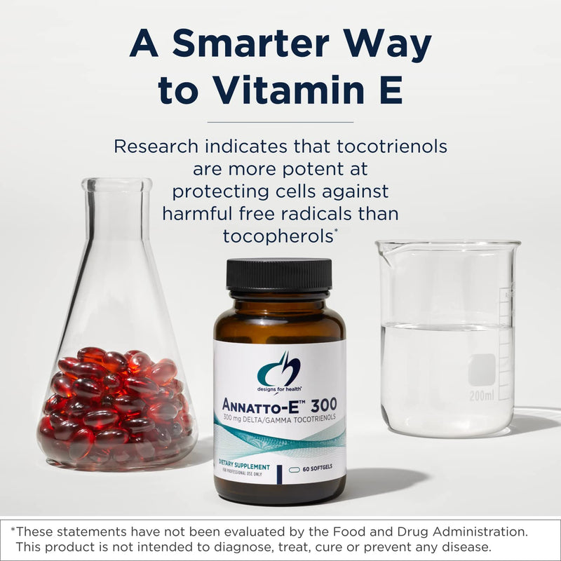 Designs for Health Annatto-E 150mg Tocotrienols - DeltaGold Vitamin E Complex Supplement with Delta + Gamma Tocotrienols - Cardiovascular, Healthy Aging + Antioxidant Support - Non-GMO (30 Softgels) 30 Count (Pack of 1)