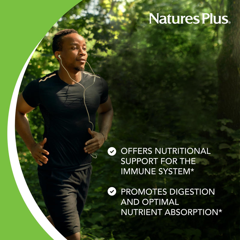 NaturesPlus Source of Life Immune Booster Adult Formula, Rapid & Extended Release - 90 Vegetarian Tablets - Natural Immunity Booster Supplement - Vitamins A, C, E & Zinc - Gluten-Free - 30 Servings