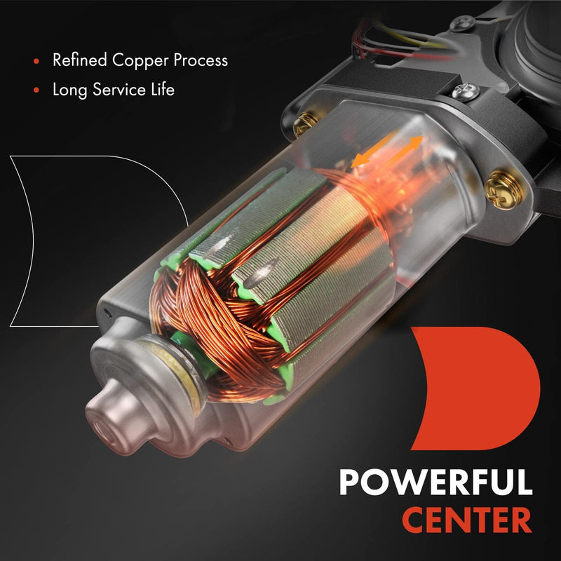 A-Premium Power Window Lift Motor Compatible with Dodge Caliber 2007-2012(Front Left) & Jeep Compass 2007-2017, Patriot 2007-2017(Front Right), Replace# 5179961AA, 68002898AA