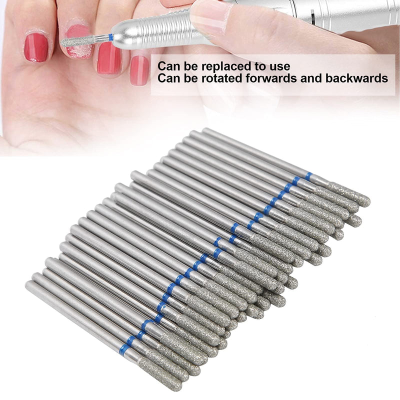 50pcs Portable Nail Drill Bits, Dead Skin Removal Nail Grinding Polishing Head Nail Polisher Accessory for Household, Nail Art Shop (M-41.25) - BeesActive Australia