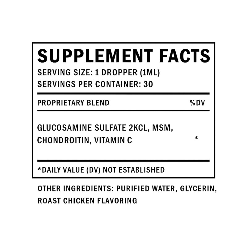 Glucosamine for Cats - Cat Glucosamine - Chondroitin - Supports Joint Health, Mobility, Skin & Coat, & Much More - Cat Joint Supplement - Joint Supplement for Cats - 1 fl oz - Roast Chicken Flavor