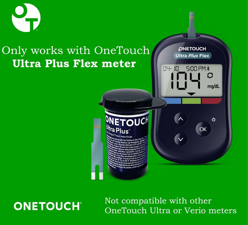 OneTouch Ultra Plus Test Strips - 90 Count - Diabetic Test Strips for Blood Glucose Meter & Daily Blood Sugar Levels - 30 Count/Pack (3 Pack) 30 Count (Pack of 3) - BeesActive Australia