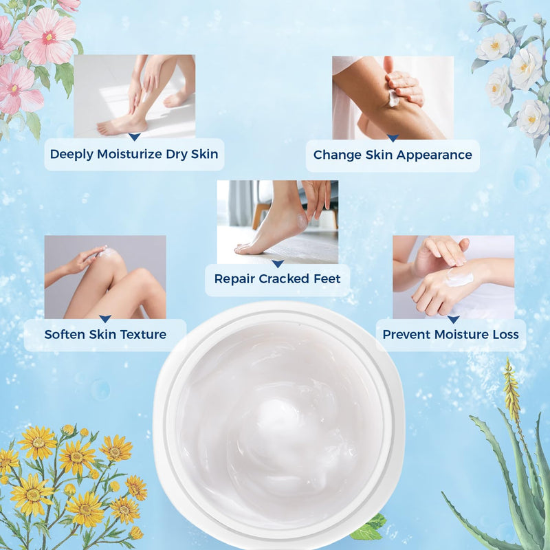 OUKEYA Urea Cream 42% plus Salicylic Acid 2% Net 350g for Dry Cracked Feet, Heels, Knees, Elbows, Hands Repair Treatment.Moisturizes and Removes Corns,Calluses,Dead Skin,and Softens Toenails 12.35 Ounce (Pack of 1)
