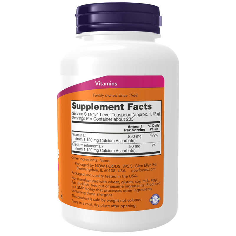 NOW Foods Supplements, Calcium Ascorbate Powder, Buffered, Antioxidant Protection*, 8-Ounce 8 Ounce (Pack of 1)