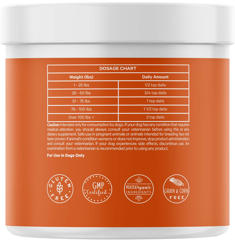Happy Immunity USDA Certified Organic Mushroom Complex for Dogs, Organic Cordyceps Shiitake Reishi, Vegan Mushroom Blend Powder Canine Supplement, Advanced Mushroom Mix, Non-GMO, 3.5 oz - PawsPlanet Australia