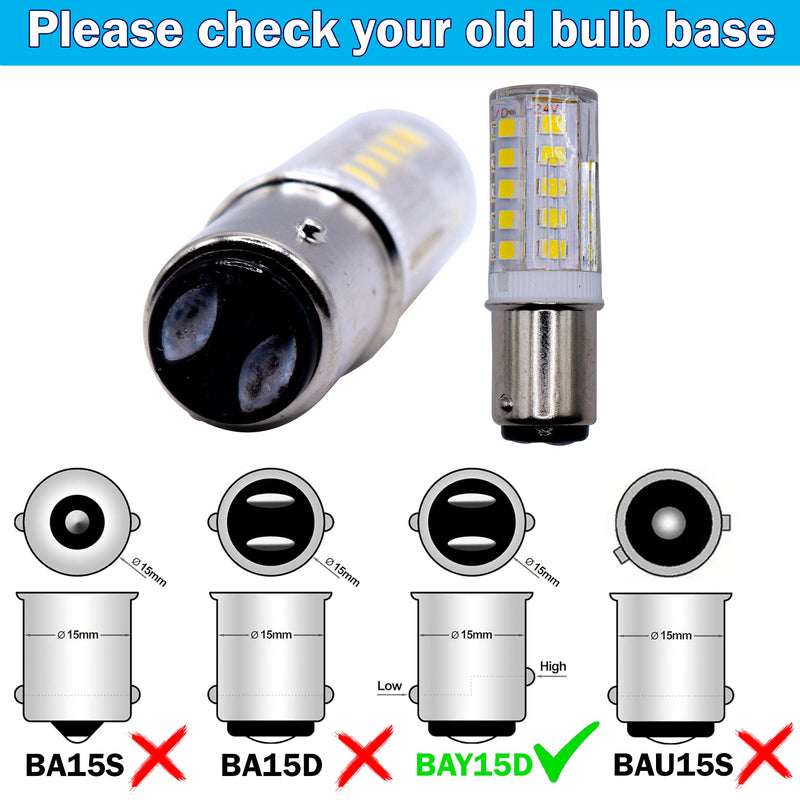 HQRP 4-Pack LED Light Bulb Compatible with Aqua-Signal Series 40 41 42 50 Masthead Light Marine Navigation 3541002000 3108104000 3540002000 40400 40420 40000 40001 40020 12-24V 4 Pack