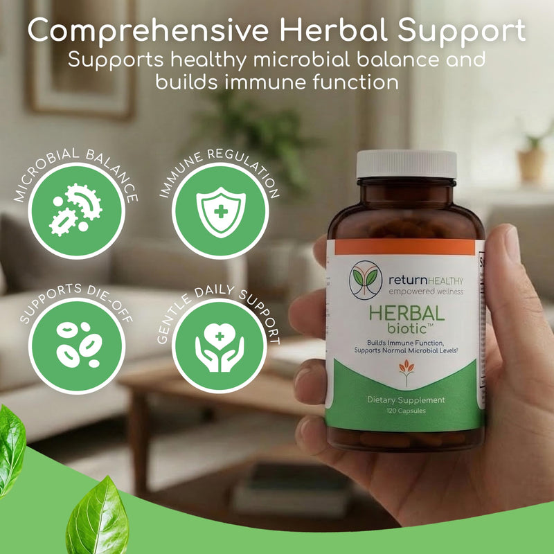 Herbal Biotic, Immune Support Vitamins, Natural Immune System Booster for Adults, Immune Support Supplement Enriched with Cat’s Claw for Probiotic Balance, Digestive Health, 120 Vegan Capsules 120 Count (Pack of 1)