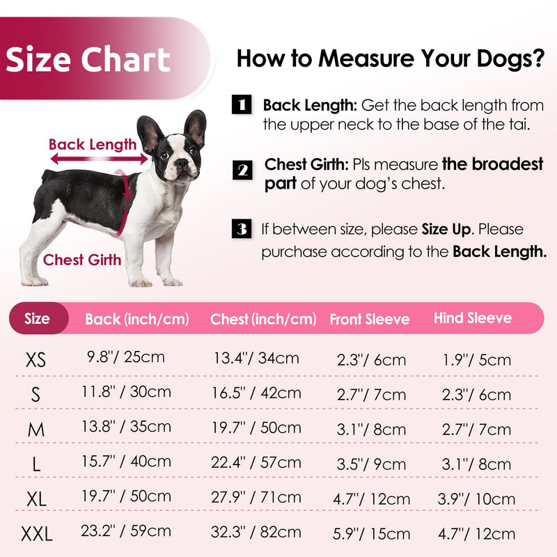 AOFITEE Fullbody Dog Coat Dog Jacket, Windproof Dog Winter Coat with Harness Built In, Reflective Turtleneck Dog Snow Jacket Snowsuit, Four-Legged Puffer Coat for Small Medium Large Dogs M Burgundy - BeesActive Australia