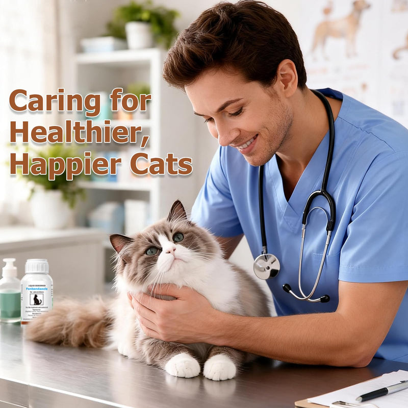 Dewormer for Cats - Fenbendazole for Tapeworms, Roundworms & Hookworms Broad Spectrum Dewormer