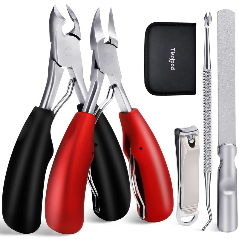 5Pcs Toenail Clippers Set for Ingrown Toenail & Thick Toenails,Nail Clippers Set for Seniors Men Women,Ingrown Toenail Clippers,Professional Heavy Duty Toenail Clippers for Thick Toenails Thick and Ingrown Toenails 5PCS - BeesActive Australia