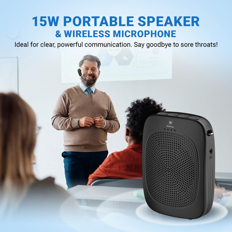 15W Wireless Voice Amplifier with Headset Microphone C002EH