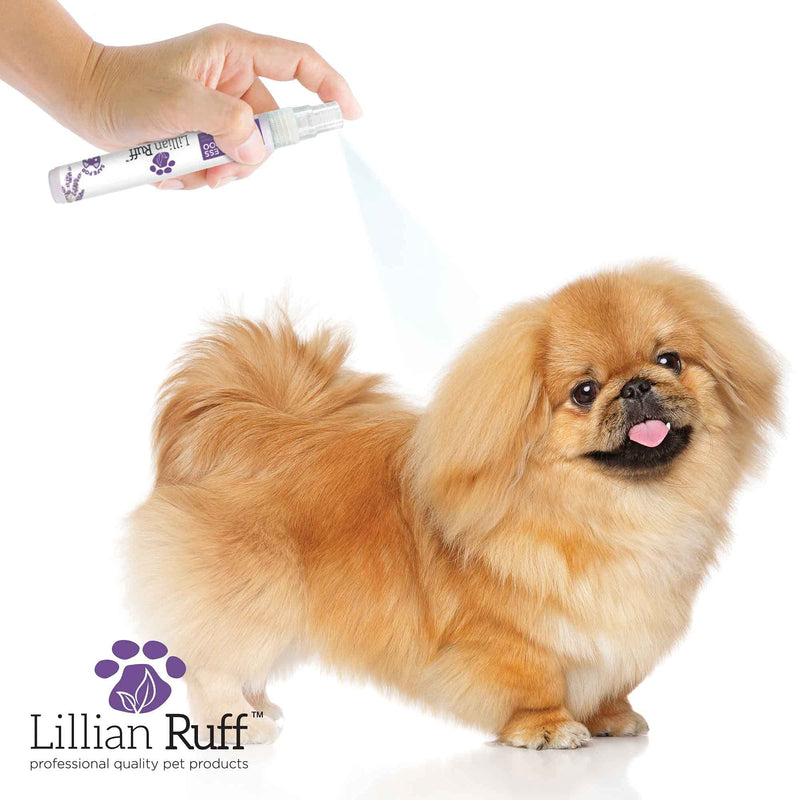 Lillian Ruff Travel Kit for Dogs | Dog Grooming Spray for Airline Travel, Dog Camping, Dog Beach | Deodorizing Waterless Dog Shampoo x4, Dog Breath Freshener, Dog Detangler Spray, Dog Ear Cleaner - PawsPlanet Australia