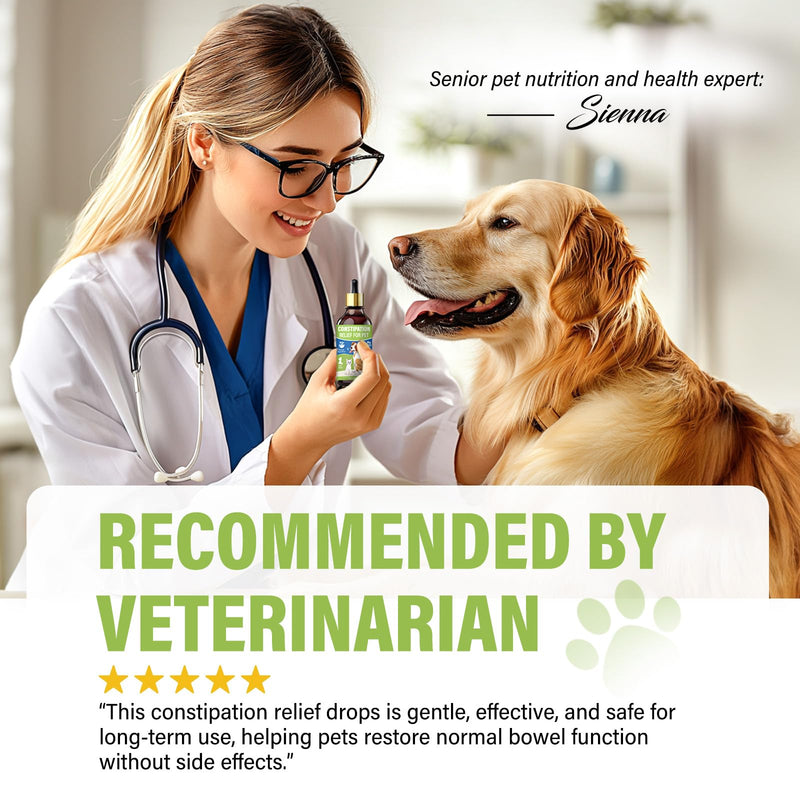 Cat Constipation Relief,Constipation Relief for Dogs & Cats - Cat Laxative - Cat Stool Softeners for Digestive Health - 100% Natural Gentle Supplement - 60ml - BeesActive Australia