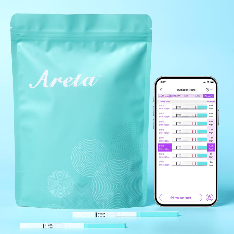 Areta 120 Ovulation Test Strips Kit: Accurate & Reliable for Women | Fast & Convenient Fertility Tracking | High Accuracy Ovulation Test Kit, Blue LH 120 - BeesActive Australia