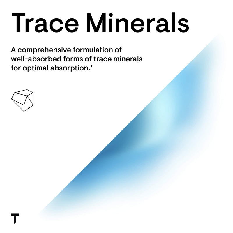 Thorne Trace Minerals - Dietary Supplement with Zinc, Boron & Selenium - Chelated Forms - Comprehensive Formula - 90 Capsules - BeesActive Australia