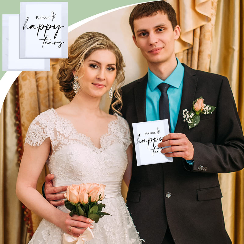 Happy Tears Tissue Packs for Wedding 3 Ply Wedding Tissues for Guests Travel Size Bulk Individual Facial Wedding Tissues Welcome Bag Stuffers Gift Bride and Groom Mother Daughter (30 Pack) 30 - BeesActive Australia