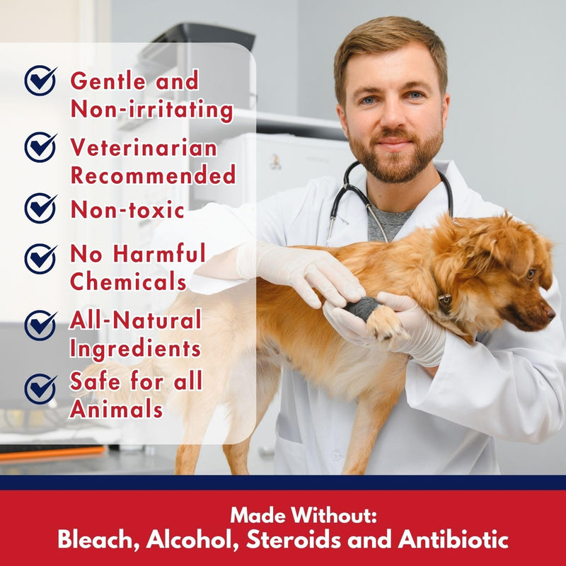 Wash-It Wound Cleanser for Pets | Dog Wound Care with Hypochlorous Acid to Clean Wounds, Cuts, Burns & Irritation | US-Made Wound Cleanser for Dogs & All Animals (4oz) - BeesActive Australia
