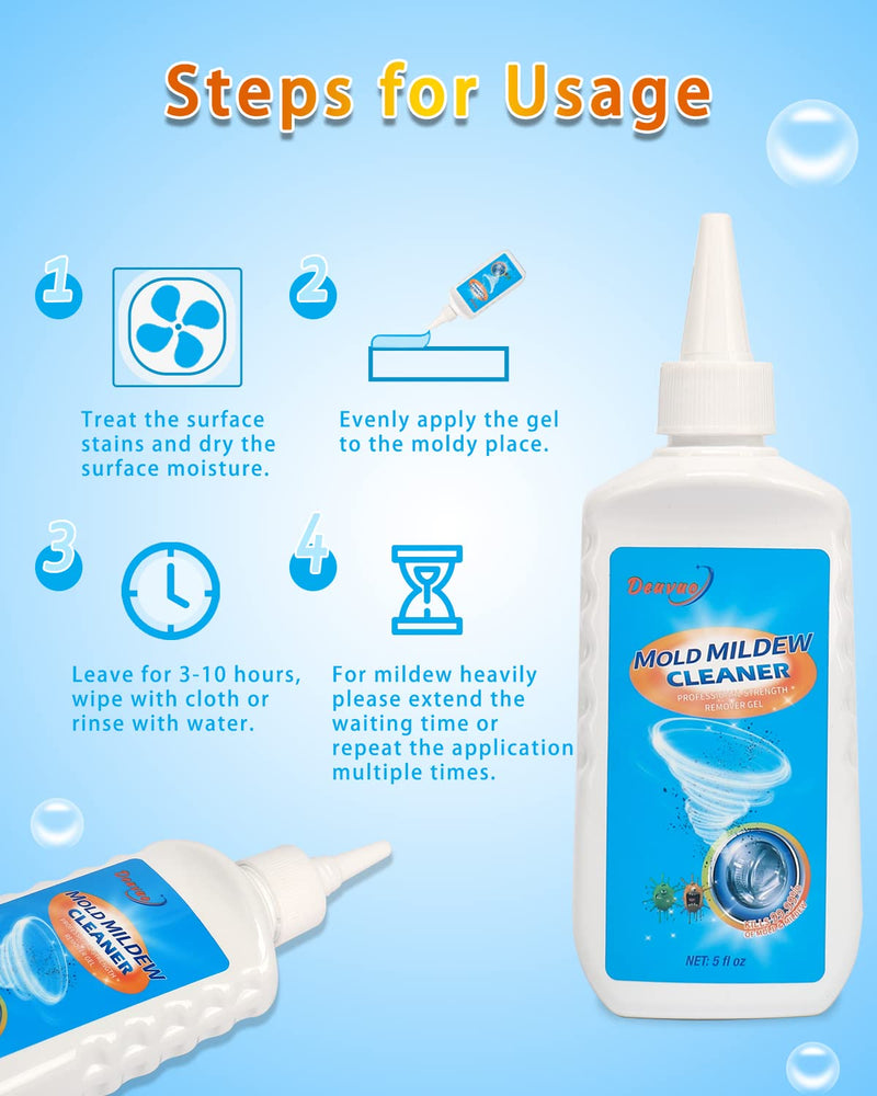 Home Remover Gel, 10 Fl Oz Heavy Duty Stain Cleaner for Washing Machine, Refrigerator Strips, Front Load Washing Machine Cleaner, Grout Molds Cleaner For Tile, Wall, Bathroom, Shower, Glass, Caulk - BeesActive Australia