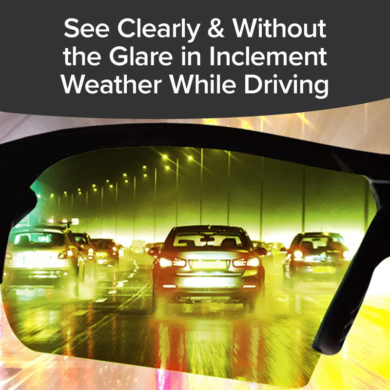 Polarized Night Glasses, As Seen on TV Sport Glasses with Green Lenses Reduce Glare To Improve Night Vision, 2 Pack, Holiday Gift - BeesActive Australia