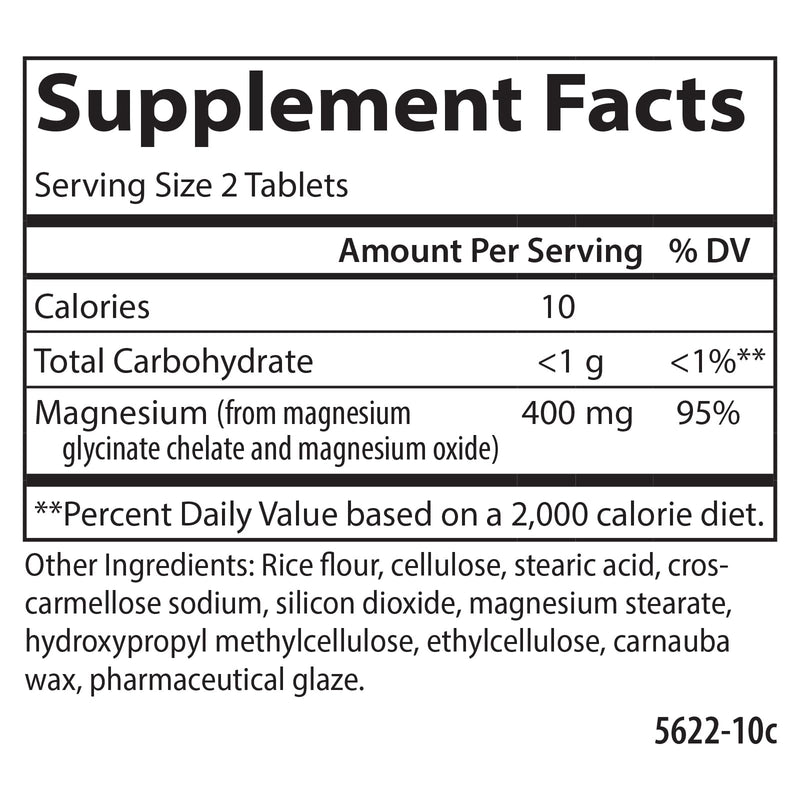 Carlson Chelated Magnesium Glycinate, 400 mg, Muscle Function, 240 Tablets | Superior Absorption; Bone Support 240 Count (Pack of 1)