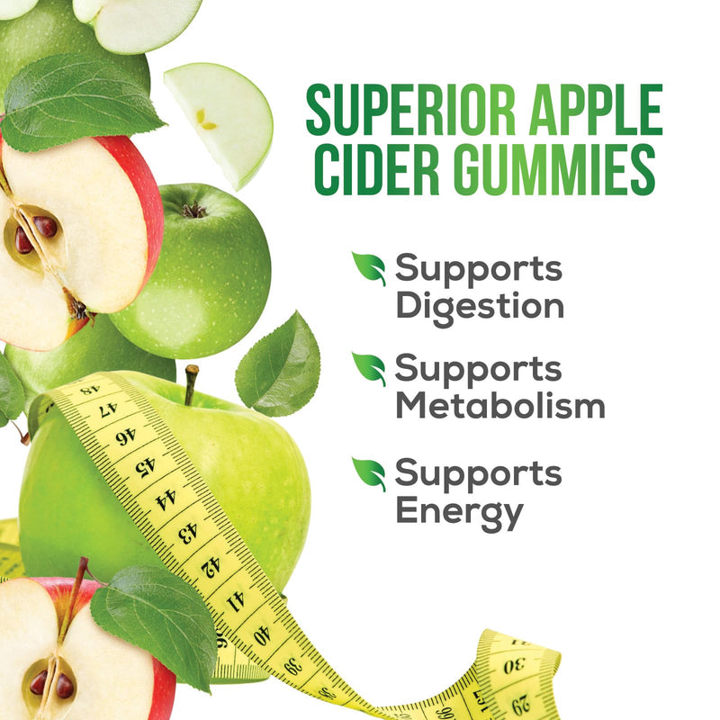 Apple Cider Vinegar Gummies Zero Sugar - Max Strength ACV Gummy Vitamins - Vitamin B12 & The Mother - Metabolism & Energy Support - Vegan Apple Cider Vinegar Gummy Supplement - Non-GMO - 60 Gummies 60 Count (Pack of 1)