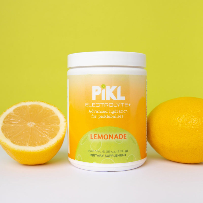 PiKL Nutrition Electrolyte Drink Mix for Pickleball | Magnesium & B-Vitamins | 0g Sugar | 30 Servings (Lemonade) Lemonade