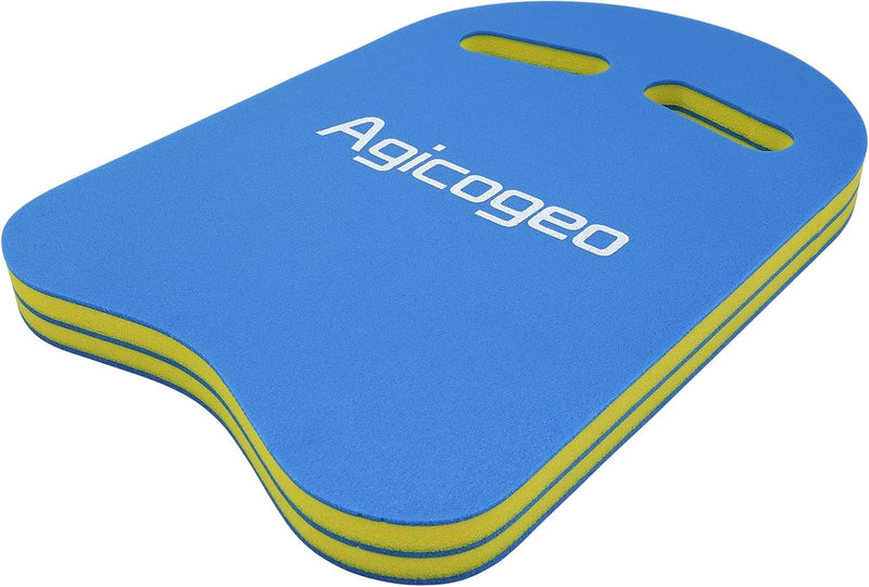 Agicogeo Swimming Training Kickboard for Adults, High Buoyancy Swim Kickboard for Kids, Swimming Class Pool Aids Float Equipment Adult Large Black - BeesActive Australia