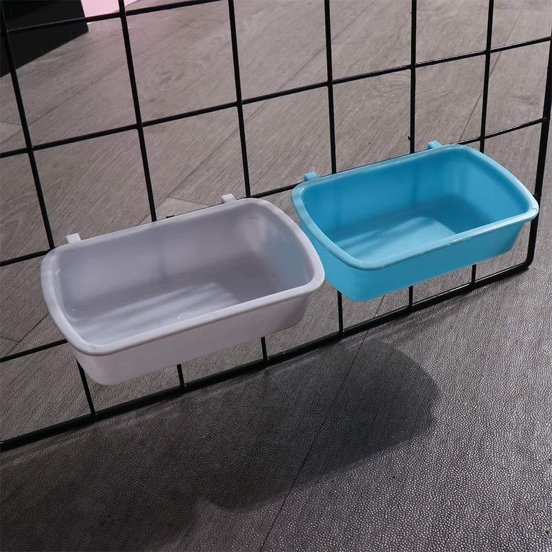 Small Animal Feeder Bowl, Hanging Cups for Birds, Hamsters, Mice, Rats, Bath Food Water Bowls, Blue - BeesActive Australia