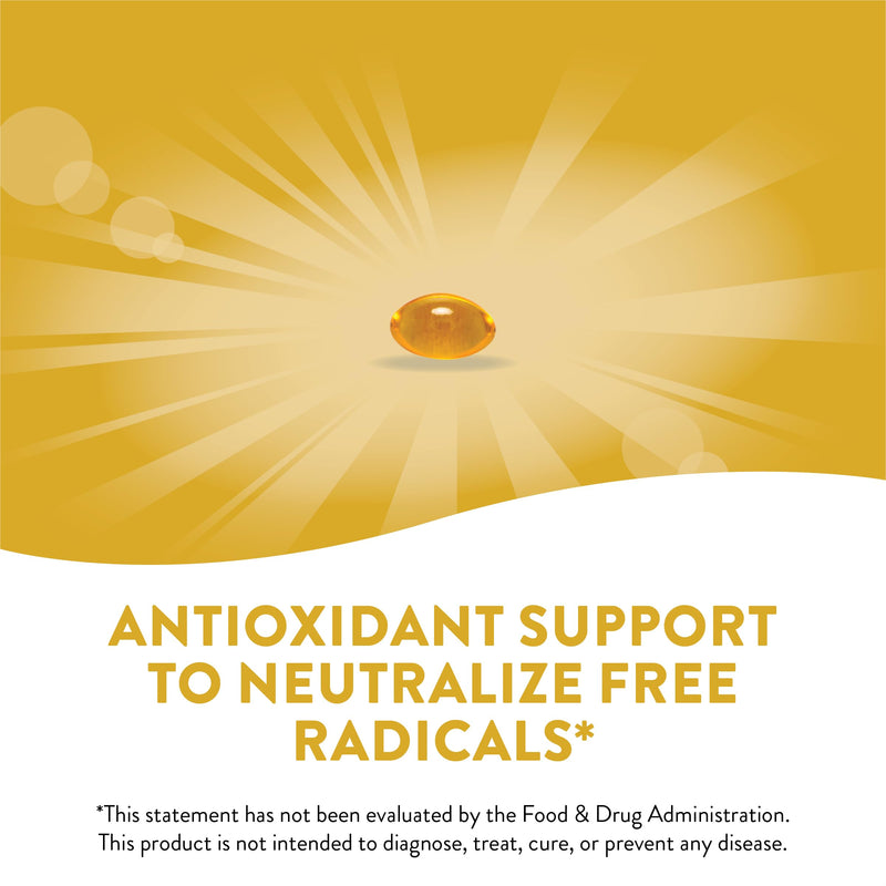 Nature’s Way Vitamin E D-Alpha Tocopherol - 268 mg per serving - Antioxidant – Essential Nutrient for Heart Muscle Cells* - Gluten Free - 100 Softgels 100 Count (Pack of 1) - BeesActive Australia